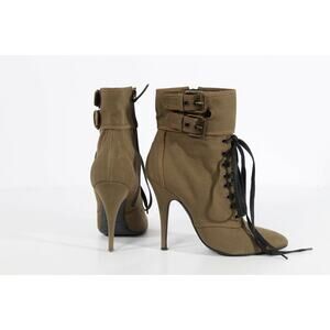 Giuseppe Zanotti Balmain Canvas Ankle Boots
